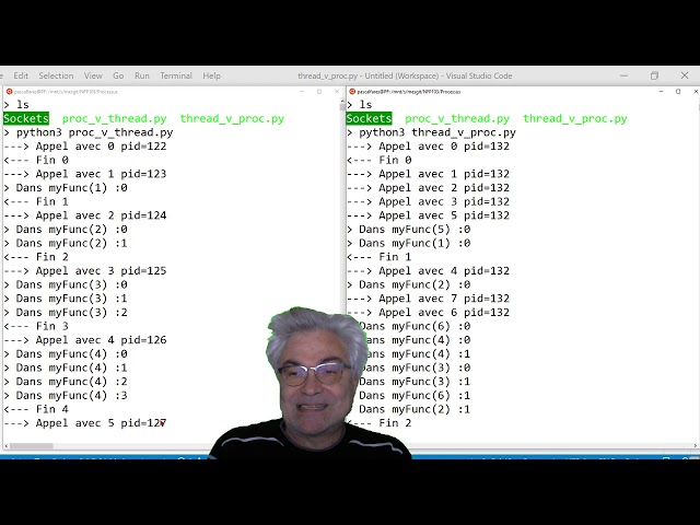 Processus, Thread cote à cote en Python (2/3)