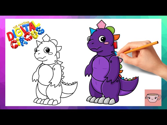 How To Draw Spike from The Amazing Digital Circus (TADC) | Drawing Tutorial