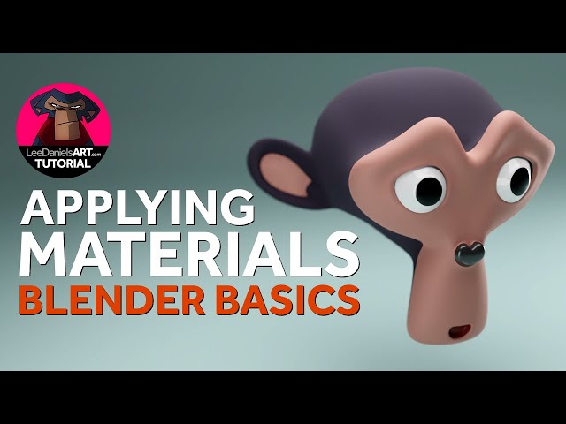 ADDING MATERIALS in Blender | The BASICS | LeeDanielsART Tutorial