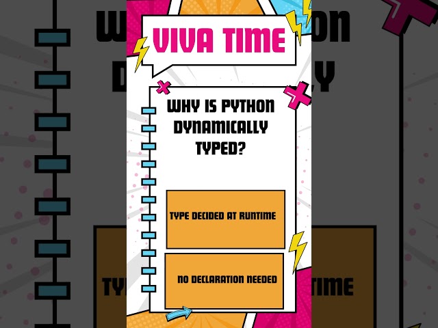Python Viva Quiz #3 | CBSE Class 11/12 | Why is Python dynamically typed?  #pythonviva