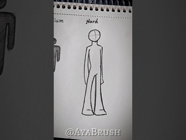 How to draw stick man from easy to hard #tutorials  #sketching #howtodraw #stickman #fyppppp #fypシ