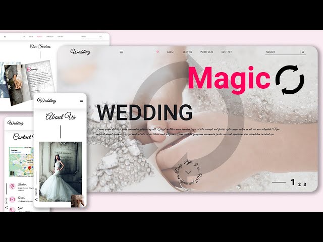 Elegant Wedding Website: HTML, CSS, JavaScript & Bootstrap Magic! 💍✨