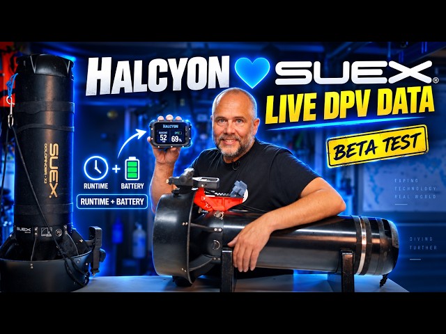 Halcyon + SUEX: Live DPV Data on Your Dive Computer!