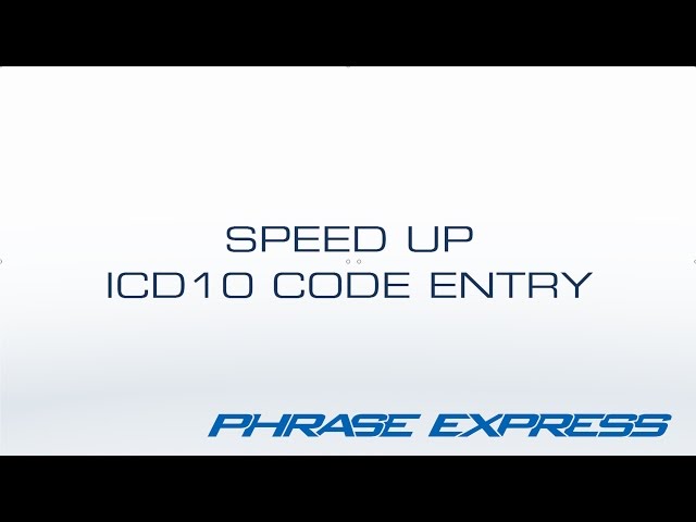 ICD10 Code Lookup and Insertion