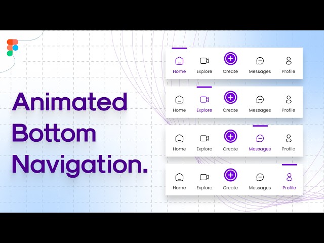 How to Animate a Mobile Navigation Bar in Figma