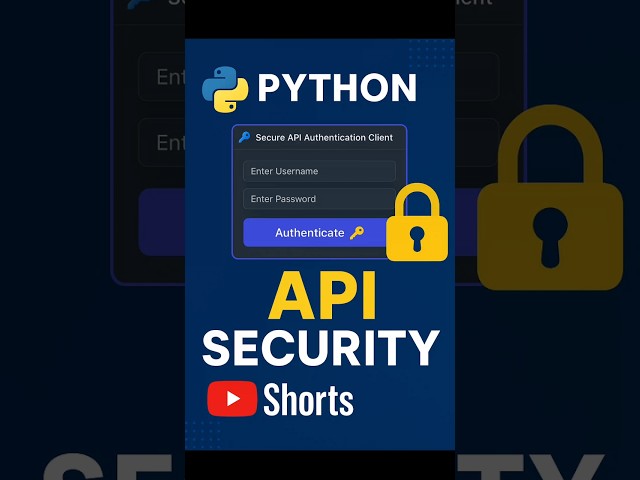 🔐 API Security GUI – Python FastAPI + JWT Auth (CustomTkinter App) #shortsfeed #shorts #python