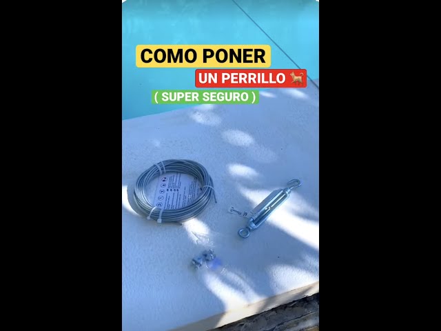 Aprende a poner un PERRILLO ( SUPER FIABLE ) en cable de ACERO #tutorial #shorts
