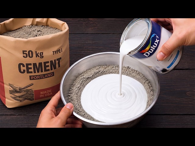 Mix CEMENT with PAINT and and see something most people would never believe is possible!