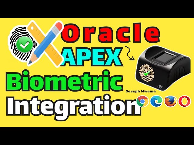 Oracle APEX Enterprise Biometric Authentication & Registration | Secure Fingerprint Web Integration