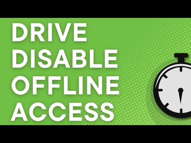 How to Disable Offline Access in Google Drive (2026)