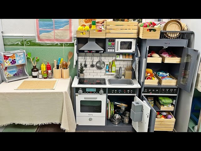 ASMR ✨ Organizing My New Wooden Toy Kitchen