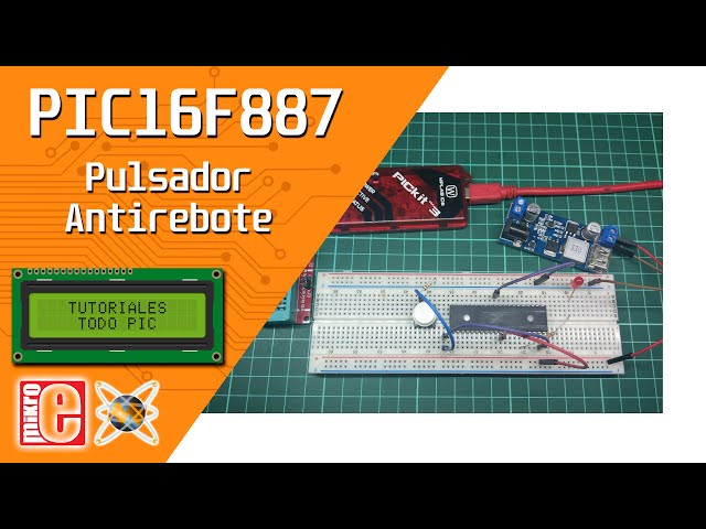 #010   Pulsador Antirrebote - Microcontrolador PIC #PIC #MICROCONTROLADOR #MIKROC #PROTEUS