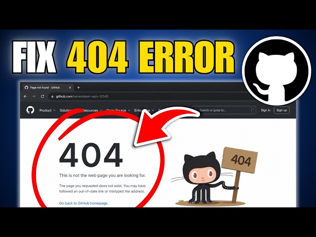 How To Fix GitHub Page Not Found 404 Page (Quick Guide)