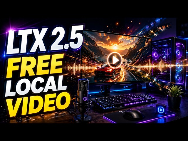 Run LTX 2 5:  Locally Open Weights Video + Audio Generation