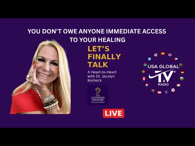 YOU DON'T OWE ANYONE IMMEDIATE ACCESS TO YOUR HEALING