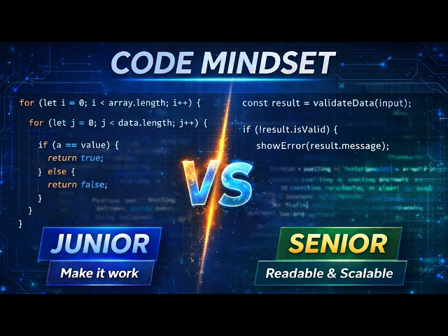 Junior vs Senior Code – The Mindset Difference Explained