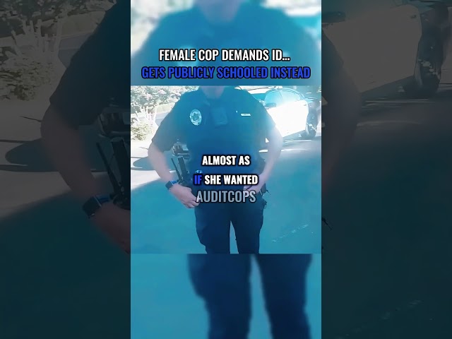 Female Cop DEMANDS ID… Gets Publicly Schooled Instead - First Amendment Audit #cops #copsowned