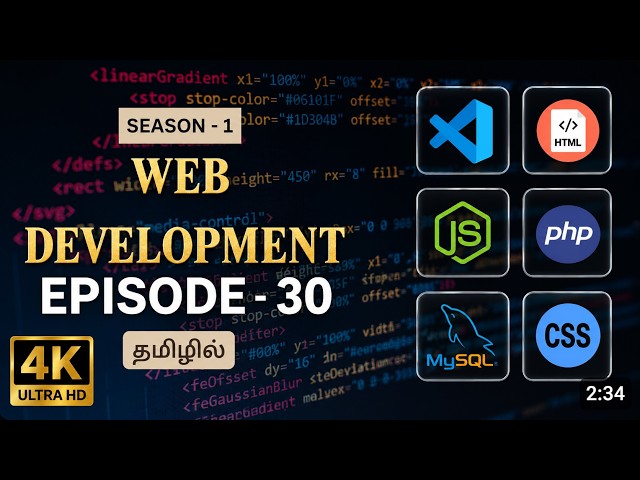 Full Stack Web Development | Episode 30 | HTML | CSS | JavaScript | Basics