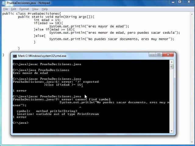 Estructuras de decisión en Java