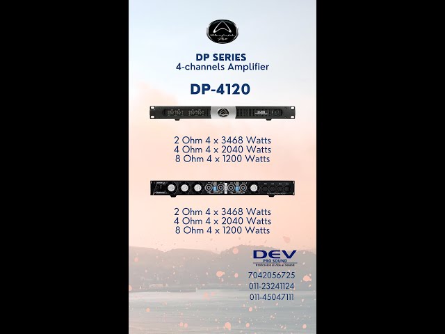 #shorts  Wharfedale-Pro DP Series - 4-channels Amplifier