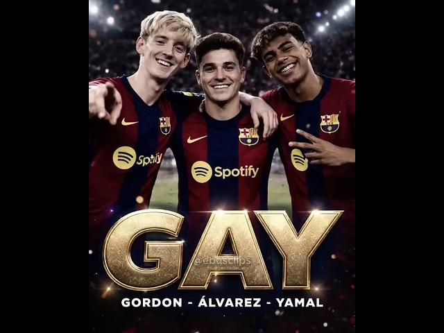 Barca's Next Trio is GAY 👀?  #football #worldcup #gordon #barca