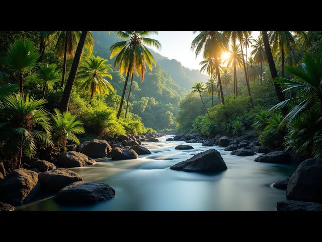 Dreamy River at Dusk – Relaxing Soundscape