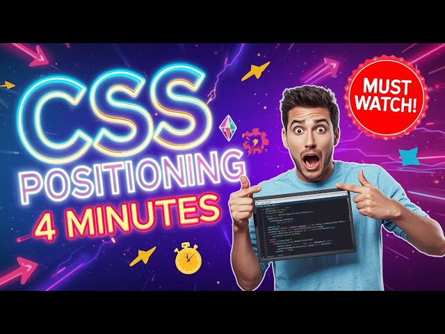 Learn CSS position in 5 minutes 🎯| From Zero to Full Stack | Beginner to Pro | Full Course