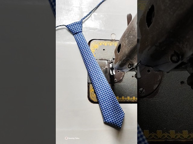 very easy tie sewing tutorial for beginners @Sewingtales #shorts #short #viral #tie #shirts #diy