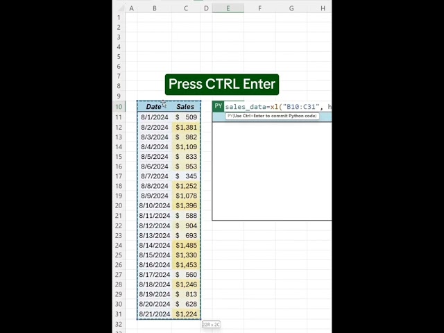 Use Python inside #excel #exceltips #exceltricks