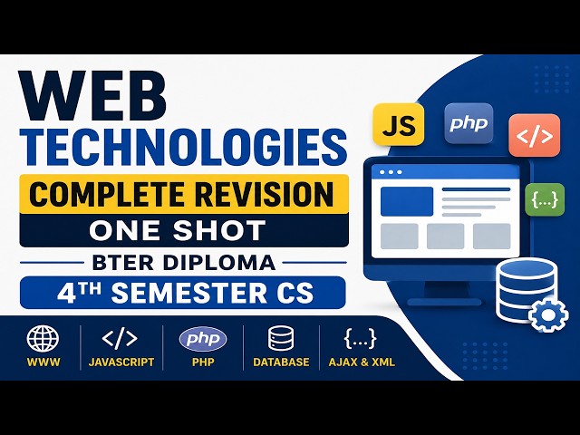 Web Technology Complete Revision | One Shot | BTER Diploma 4th Semester CS | Web Technologies 2026