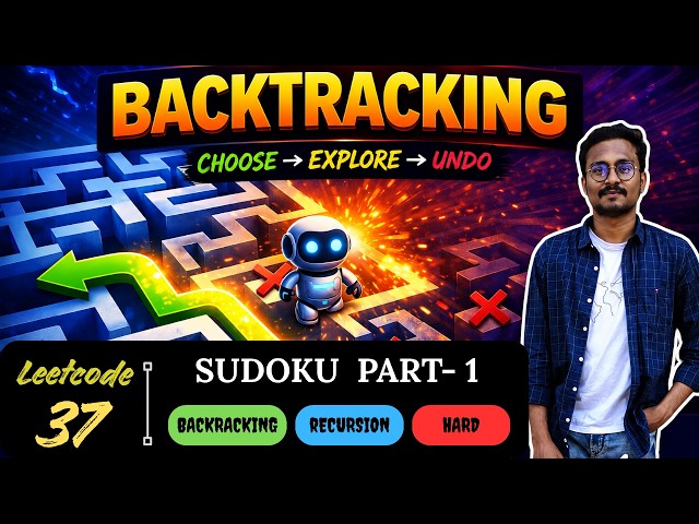 Leetcode 37 | Sudoku | Part 1 | Telugu | DSA | Recursion | Backtracking