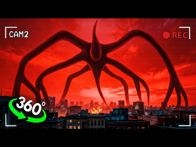 360° VR - STRANGER THINGS EPIC MOMENTS! (Mind Flayer, Vecna, Demogorgon)