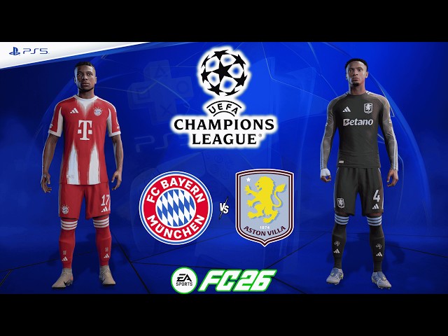 Bayern Munich vs. Aston Villa - UEFA Champions League | Full Match | FC 26 - PS5™[4K]