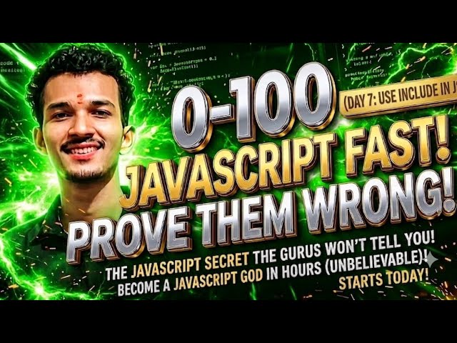 JavaScript 0-100 Fast! 🚀 | Day [8]: [Even Odd] | Prove Them Wrong!