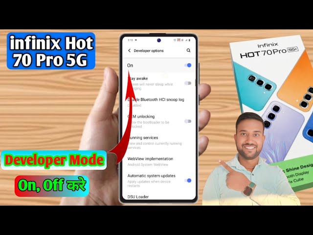 infinix hot 70 pro developer options, infinix hot 70 pro developer mode on off, infinix hot 70