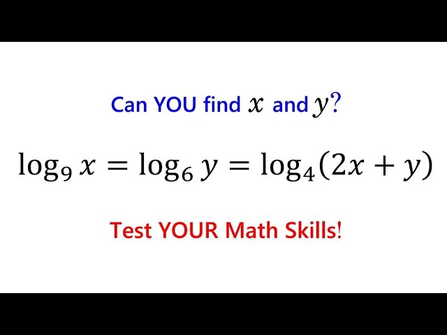 Most Students Struggle With This Logarithm Problem. Can You Solve it?
