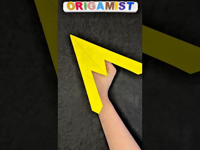World’s Easiest Ninja Paper Airplane | DIY Origami Tutorial