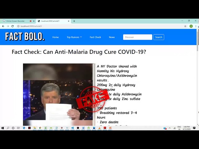 FactBolo - Online Hub for Fact-checking