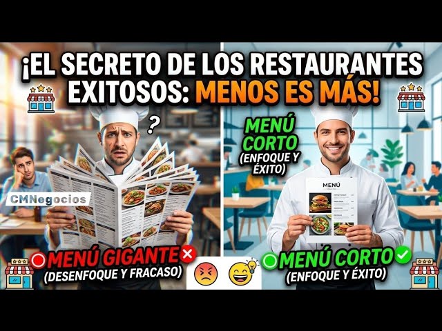 A COMPACT MENU gives you focus and IMPROVES your SALES. Check this out if you own a restaurant.