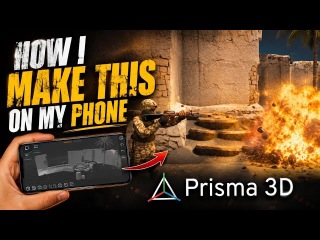 I Creating a Cinematic War Scene on My Phone | Prisma 3D