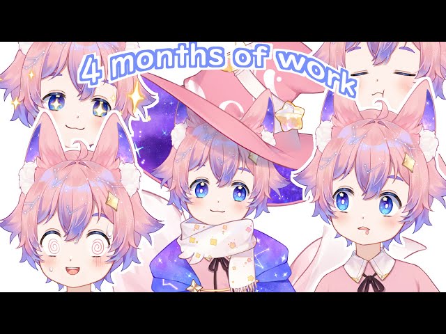 VTUBER MAKING FULL PROCESS VIDEO | LIVE2D