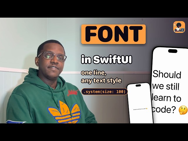 Change the Font in SwiftUI — One Line of Code Beginner Tutorial