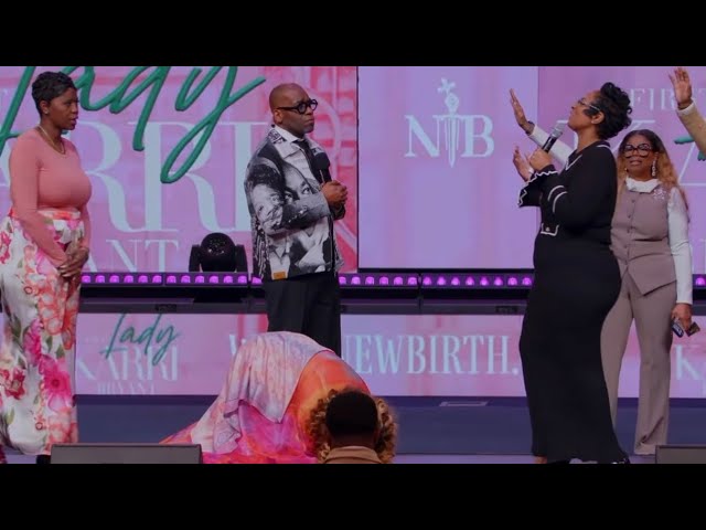 Pastor Khaalida Forbes Prophecies/Lays Hands on Dr. Karri Bryant(Dr. Bryant Birthday Celebration)