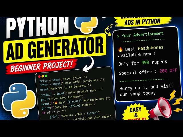 I Made My Own AI Advertisement Maker! 🤯 | Python ProjectUntitled design