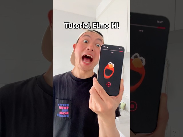 Elmo Hi 🤓🤯👉 #trending #funny #shorts #fyp #tutorial #viral