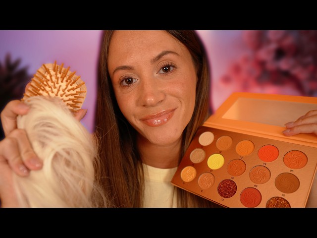 ASMR Makeup & Hairplay To Put You To Sleep