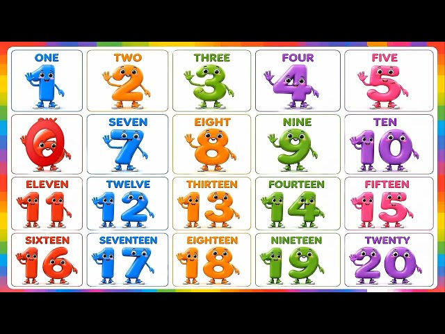 Learn Numbers 1 to 20 | Counting for Kids | Fun Toddler Learning Video