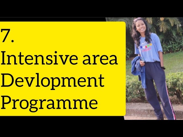 intensive area development program iadp program shortly explain #ugcnet #economics #youtube