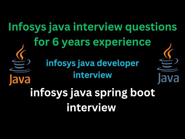 Infosys java interview : Technical discussion of the core java and advance with microservices