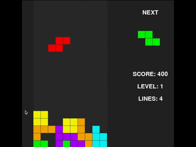 Build Tetris Game Using Python Codes
